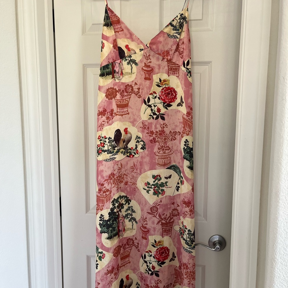 Zara Pink Floral Maxi Dress